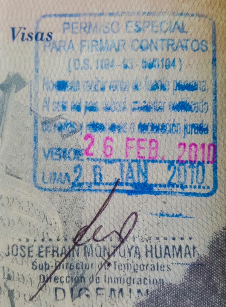 Permission to sign contracts stamp